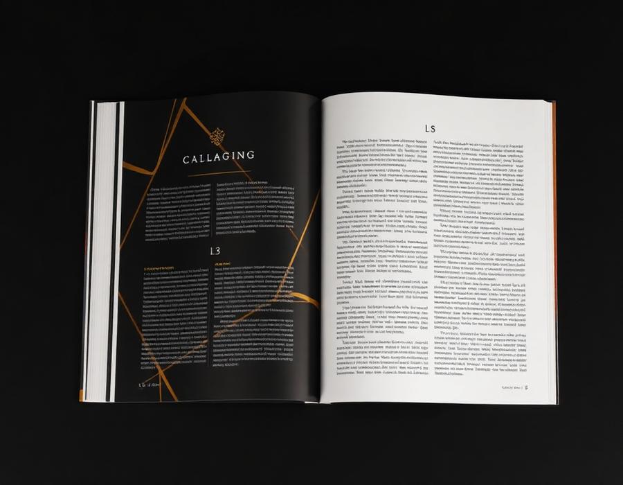 Diseño editorial en catálogo impreso